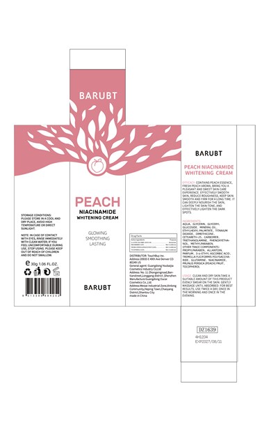 Label (Peach Niacinamide Whitening Cream)